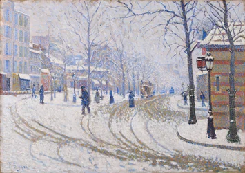 Schnee, Boulevard de Clichy, Paris, 1886